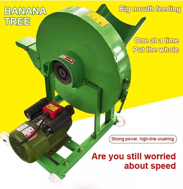 Crushing Plantains for Home Breeding Chipper Shredder Farm Feed Special for Banana Tree Branches Chopper Machine