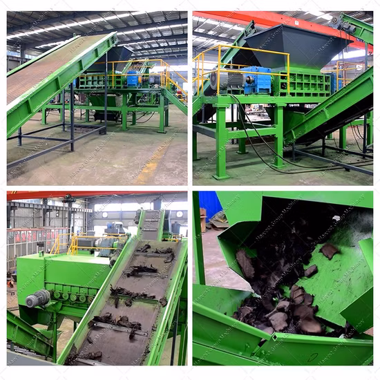Tire Recycling Factory Tyre Shredder Machine Rubber Crusher Rubber Crumb Plant Tire Recycling Line Tyre Recycling Machine