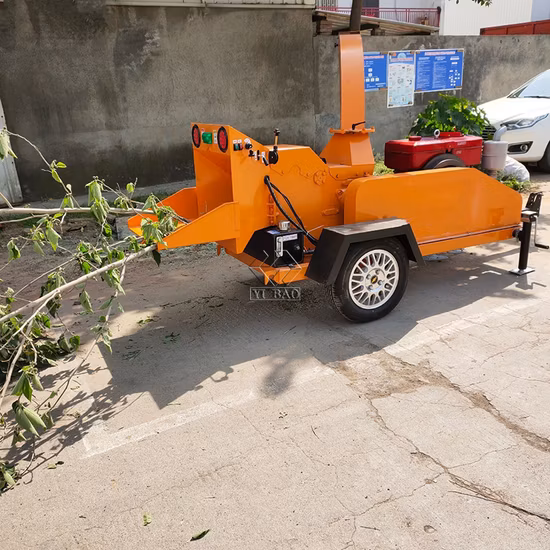 Commercial Forestry Machine 40hhp 8 Inch Wood Chipper Shredder
