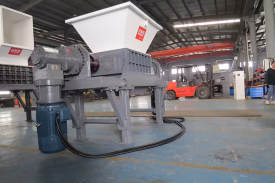 (WT800) Wood Chipper Double Shaft Shredding Plastic Car Body Shredder Scrap Shredder