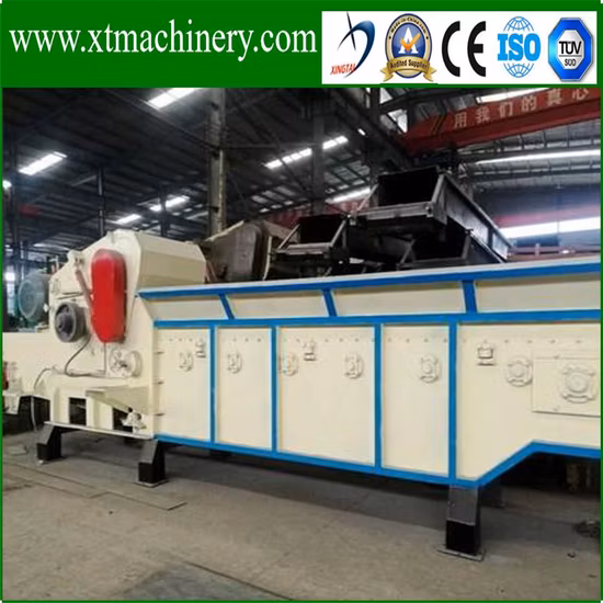 Engine Type Selectable, 6PCS Blades, 20-25ton Capacity Wood Tree Chipper Shredder