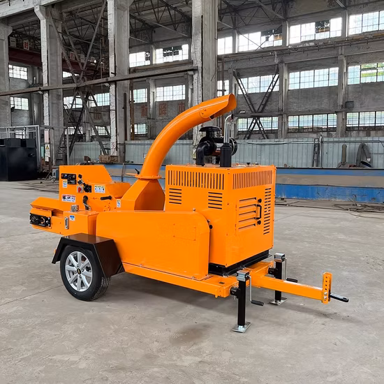 40HP Wood Chipper Mobile Diesel Engine Crusher Shredder Machine